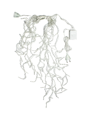 Гирлянда-Бахрома  2x0,7м 100LED схема нитей 4/8/6/7 цвет свечения - мульти. Степень защиты IP20 для использования в помещении, возможность соединения до 3 шт от 220V