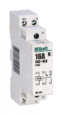 Контактор модульный 1НО+1НЗ 16А 230В МК-103