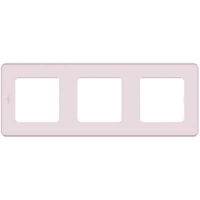 Рамка 3 поста INSPIRIA розовый