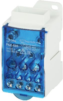 Распределительный блок на DIN-рейку РБД-500А