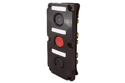 Пост кнопочный ПКЕ 112-3 У3, красная и две черные кнопки, IP40 TDM