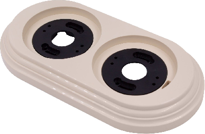 Лизетта Рамка 2-х постовая, пластик, цвет Песочное золото