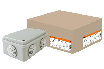 Распаячная коробка ОП 120х80х50мм крышка IP55 6 вх. TDM