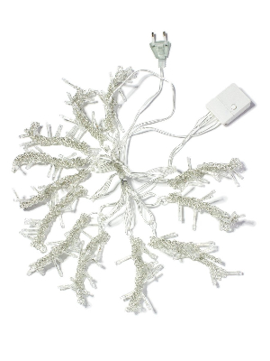 Гирлянда-Дождь 1,5х1,5 м 144 LED цвет свечения - мульти 1,5 мм прозрачный провод 8 режимов свечения от 220V