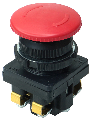 Кнопка КЕ-131 исп2(1з+1р) красная с фиксацией