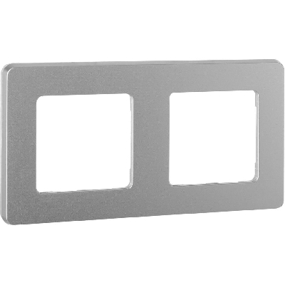 Рамка 2 поста INSPIRIA алюминий