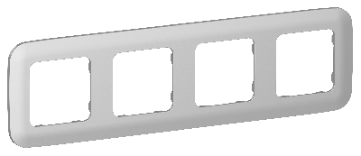 FLITE ARTISTIC Рамка 4-местная РУ-4-А-ФлА алюминий IEK