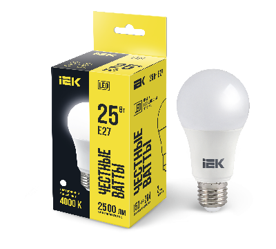 Лампа светодиодная A80 шар 25Вт 230В 4000К E27