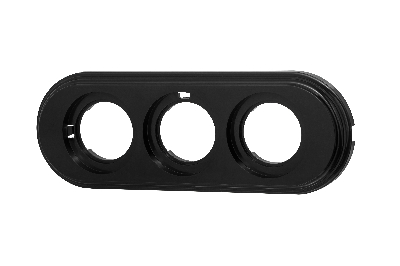 Лизетта Рамка 3-х постовая, пластик, цвет Черный