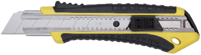 Нож технический 25 мм усиленный прорезиненный