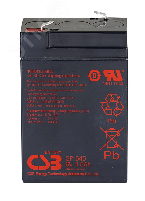 Аккумулятор GP 6В 4,5Ач