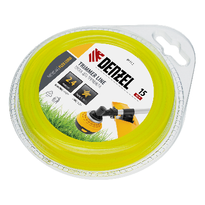 Леска для триммера звезда 2,4 мм х 15 м,  блистер FLEX CORD