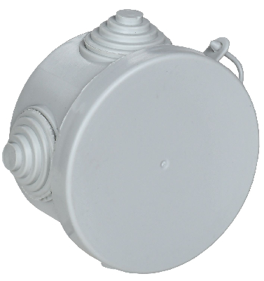 Коробка  распределительная КМ для о/п D=65х40мм IP54 4 вв (7035) GENERICA