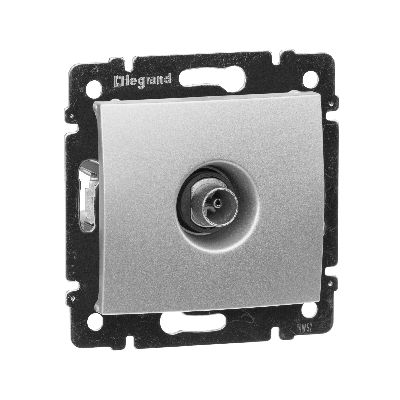 VALENA Розетка телевизионная ТV звезда в рамку 2400мГц 1.5дБ алюминий