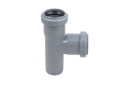 Тройник канализационный 87.5 град. 50 х 50
