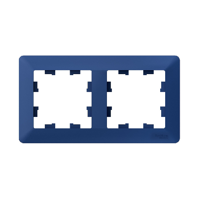 ATLASDESIGN AIR 2-постовая РАМКА, АКВАМАРИН/дымчатый черный