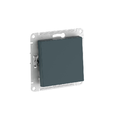 ATLASDESIGN 1-клавишный ПЕРЕКЛЮЧАТЕЛЬ, сх.6, 10АХ, быстрозажимные клеммы, ИЗУМРУД