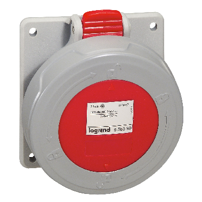 Встраиваемая розетка - P17 Tempra Pro - IP 66/67 - 380/415 В~ - 16 A - 3К+Н+З