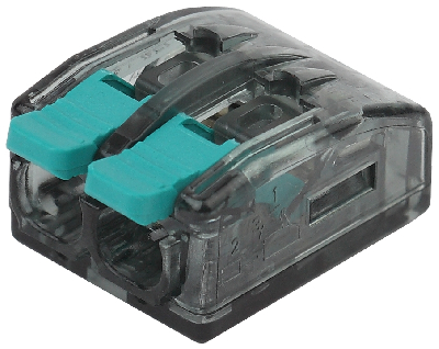 Клемма компактная серии 412 с рычагом, 2 отверстия, 0,5-4 мм2 NO-224-46