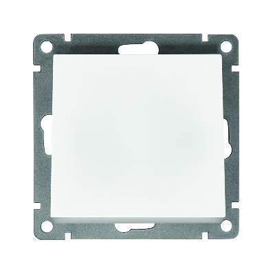 Выключатель одноклавишный UNIVersal серия Афина, с/у, 10А, 220В, механизм, белый (еврослот)