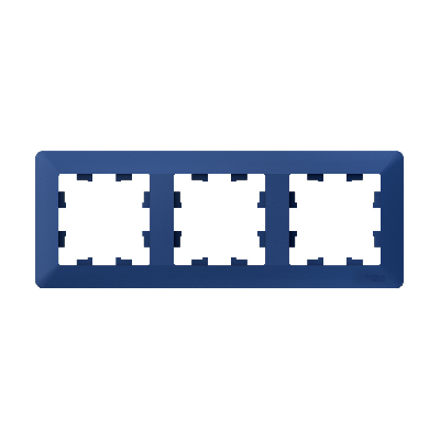 ATLASDESIGN AIR 3-постовая РАМКА, АКВАМАРИН/дымчатый черный