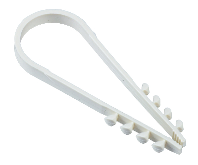 Дюбель-хомут 19-25мм для круглого кабеля нейлон белый (25шт/упак) IEK