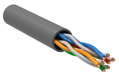 Витая пара U/UTP кат 5E 4х2х24AWG PVC серый (305м РФ/Т