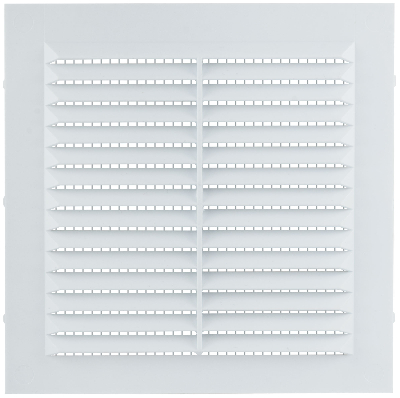 Решетка вентиляционная, пластиковая, 150x150 мм, с сеткой