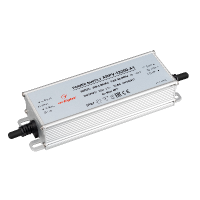 Блок питания ARPV-12200-A1 (12V, 16.6A, 200W) (IP67 металл, 3 года)