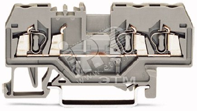 Клемма серая трехполюсная (Уп=100шт.)
