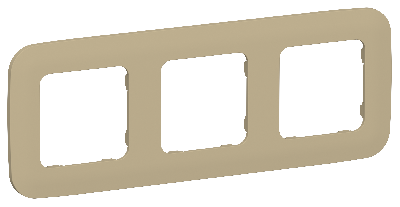 FLITE ARTISTIC Рамка 3-местная РУ-3-А-ФлХ хаки IEK