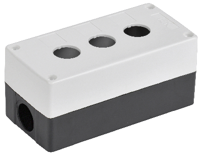 Корпус КП103-Р для кнопок 3 места белый