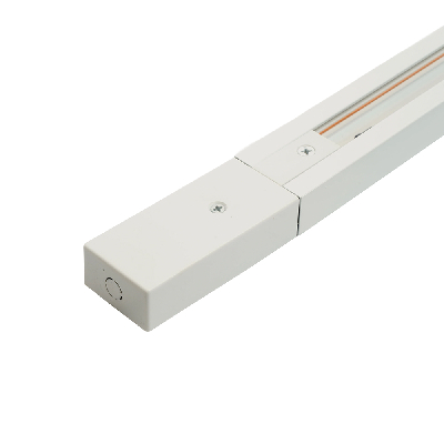 Шинопровод для трековых светильников 2м белый квадратный (в наборе токовод заглушка крепление)