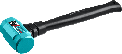 Кувалда цельностальная, 1 кг, 360 мм с удлинённой обрезиненной рукояткой