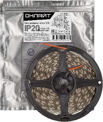 Лента светодиодная OLS-5050CW60-14.4-IP20-12V 5м