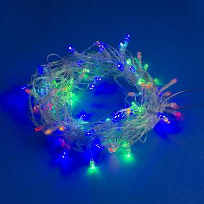 Гирлянда светодиодная 10м 90 светодиодов Разноцветный свет Провод прозрачный ULD-S1000-090/STA MULTI IP20