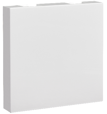 Заглушка -  2 модуля - белый