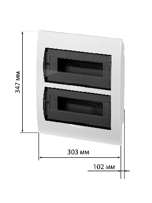 Бокс ЩРВ-П-24модуля встраиваемый пластик IP41