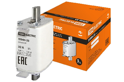 Плавкая вставка предохранителя ППНН-33, габарит 00, 32А