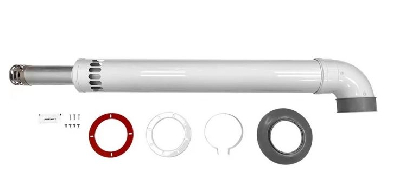 Дымоход коаксиальный d 60/100 мм L 950            универсальный антиобледенительное исполнение