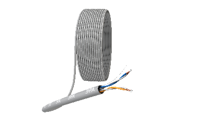 Витая пара U/UTP 2x2x24 AWG Cat5e CCA PVC 305м SIMPLE