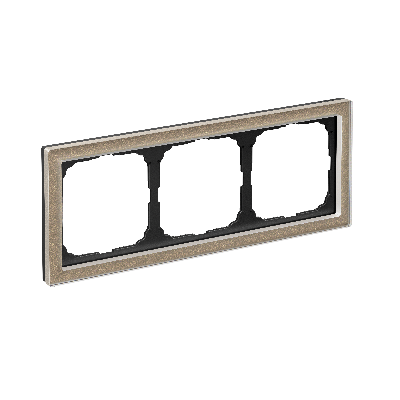 ARTGALLERY PURE 3-постовая РАМКА, ОРГАНИЧЕСКОЕ СТЕКЛО ШАМПАНЬ