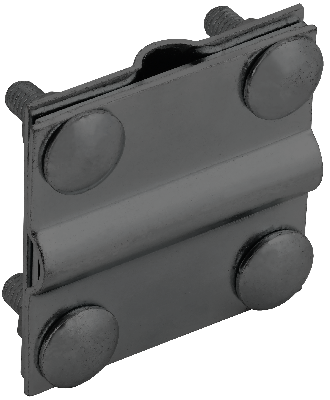 Зажим крестообразный с разделителем полоса/пруток-полоса/пруток 40/12мм оцинкованная сталь TD IEK