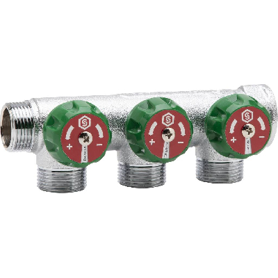 Коллектор распределительный 3/4'x3 выхода 1/2'