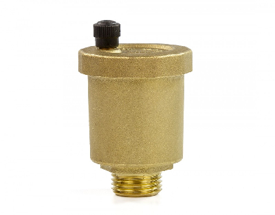 Воздухоотводчик автоматический Airvent-R PN10 DN 10 с обратным клапаном DN 15 Т от -10…+110 град. материал корпуса латунь CW617N