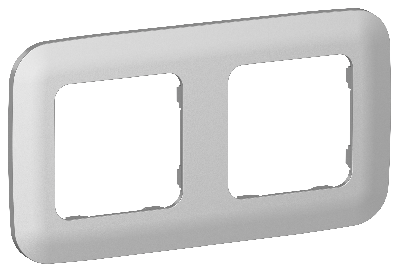 FLITE ARTISTIC Рамка 2-местная РУ-2-А-ФлА алюминий IEK