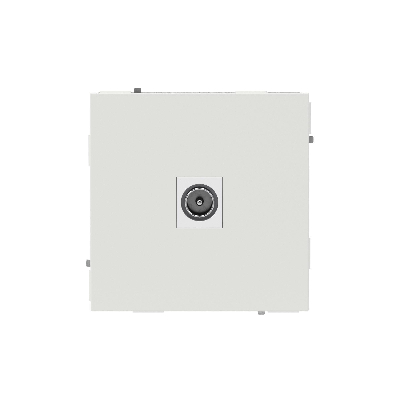 Розетка TV одиночная, KANT, белый песок