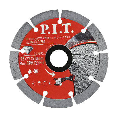 Диск алмазный отрезной (сегментированный)   125x22,2x1,4 мм