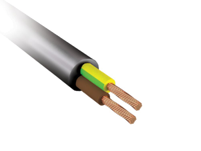Провод ПВС  2х1.5 черный ТРТС 100м