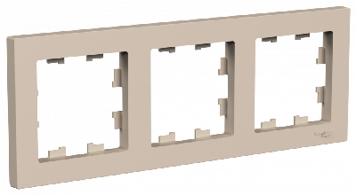 ATLASDESIGN рамка трехпостовая, универсальная, ПЕСОЧНЫЙ